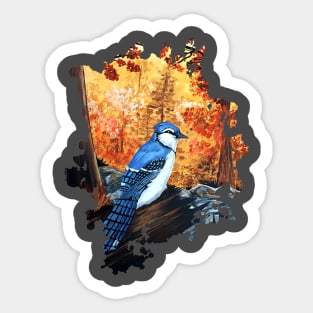 Blue Jay Life Sticker